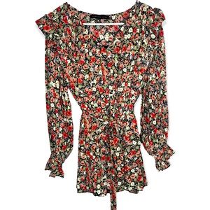 Endless Rose Floral Short Romper XS